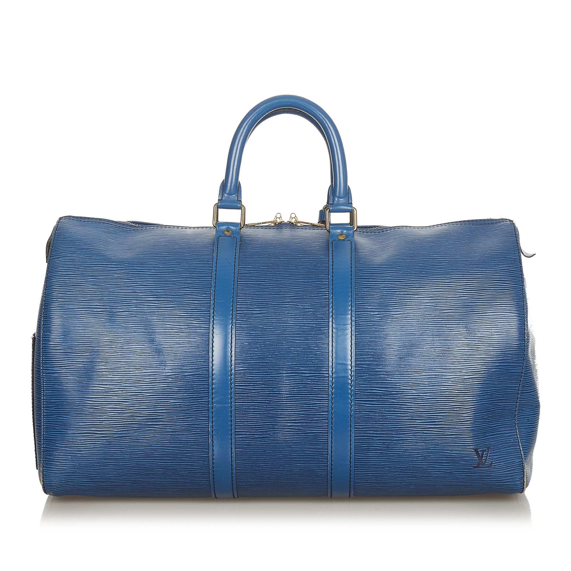 Vintage Louis Vuitton Epi Keepall 45 Blue