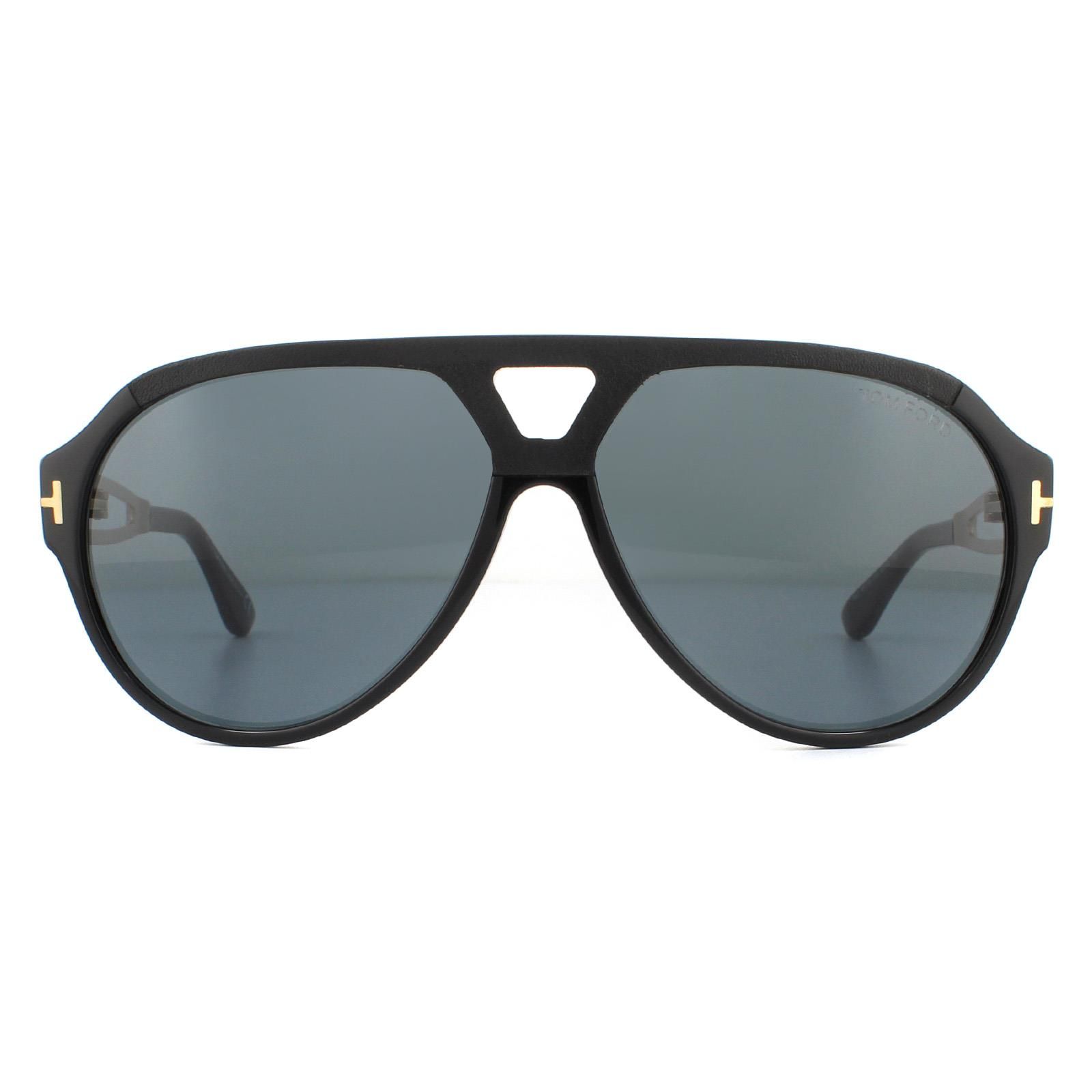 Tom Ford Sunglasses Paul FT0778 01A Shiny Black Smoke are a totally unique style with the cut-away detail from nthe temples, bold aviator shape and chunkcy thick retro style frame. Awesome Tom Ford sunglasses at his very best