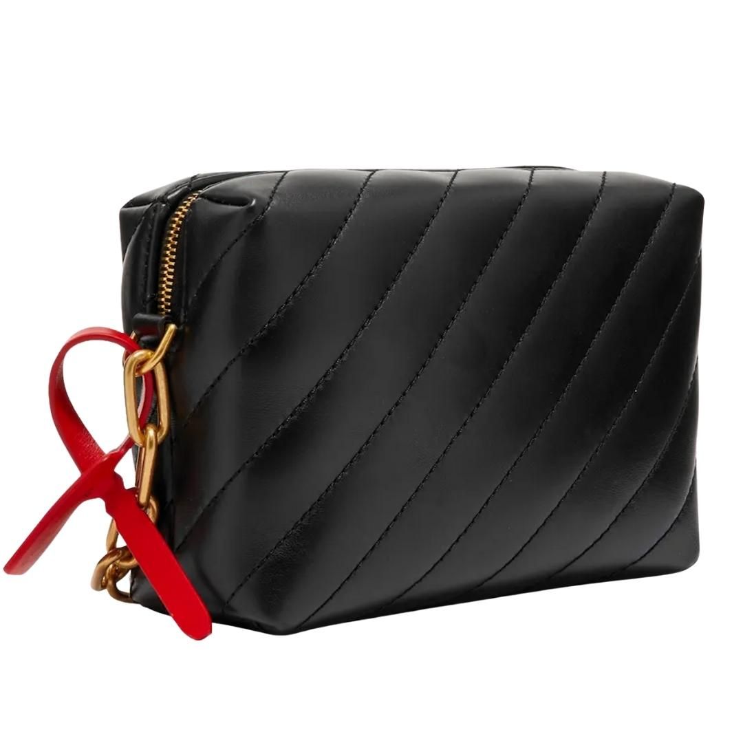 OffWhite Jackhammer Black Leather Camera Bag