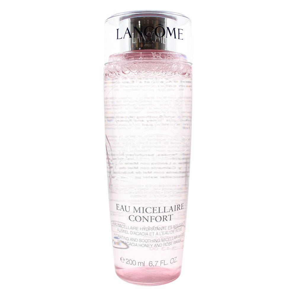 Lancome Eau Micellaire Confort Water is an hydrating and soothing rose micellar water that removes makeup and impurities without drying your skin. Containing Acacia Honey, Glycerin and Rose water skin feels soothed, cleansed and silky