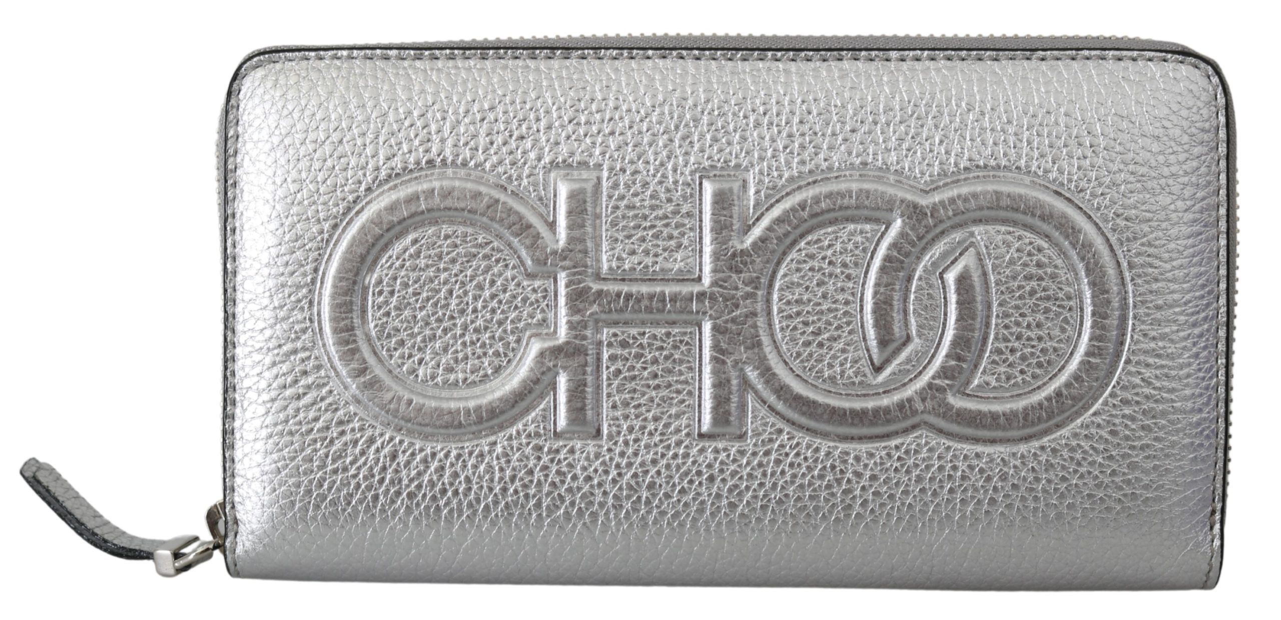 Gorgeous brand new with tags, a box and a dustbag. 
100% Authentic Jimmy Choo Wallet 
Model: Bettina Omgl 
Color: Silver 
Material: 100% Leather 
Details: Zip closer, Interior pocket, logo details 
Measurement L*H*W: 19cm*10cm*2,5cm 
Collection Season. 2021 A/W