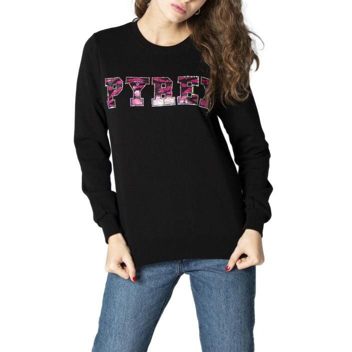 Brand: Pyrex
Gender: Women
Type: Sweatshirts
Season: Spring/Summer

PRODUCT DETAIL
• Color: black
• Pattern: print
• Sleeves: long
• Neckline: round neck

COMPOSITION AND MATERIAL
• Composition: -100% cotton 
•  Washing: machine wash at 30°