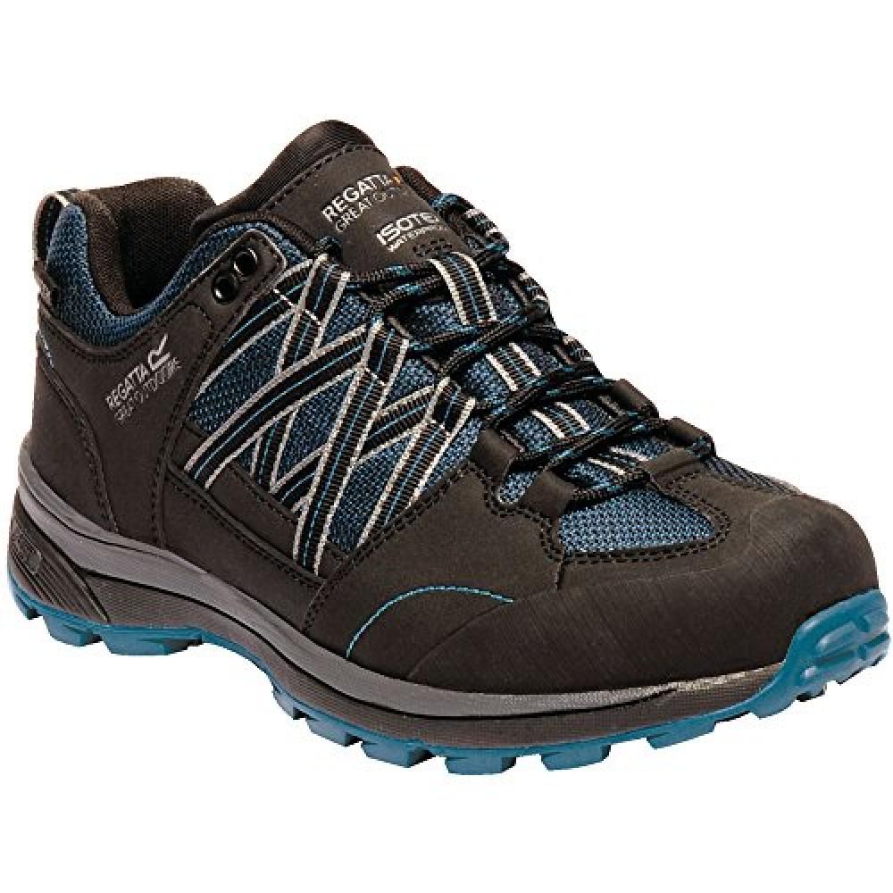 Womens hiking boots made of Isotex waterproof material. Updated last for improved fit and comfort. Seam sealed with internal membrane bootee liner. High performance nylon woven Endurance Mesh and PU upper. Hydropel water resistant technology. Neoprene collar for added comfort. Deep padded neoprene collar and mesh tongue. Rubber toe and abrasion resistant heel bumper. Moulded EVA comfort footbed. Stabilising shank technology. New XLT sole unit for improved traction and self cleaning. 5% Rubber, 25% Polyester, 70% Polyurathane.