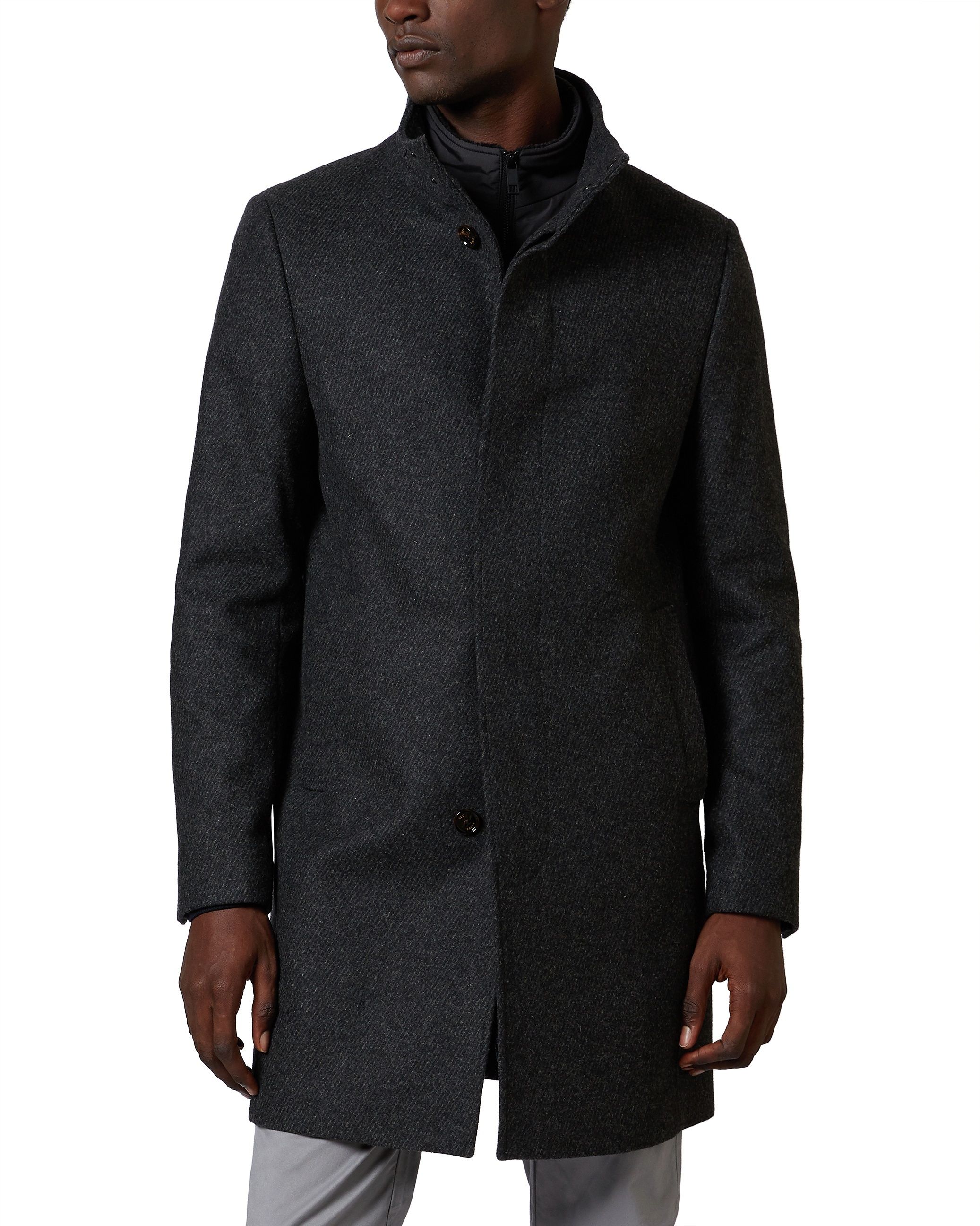 ted baker charcoal coat