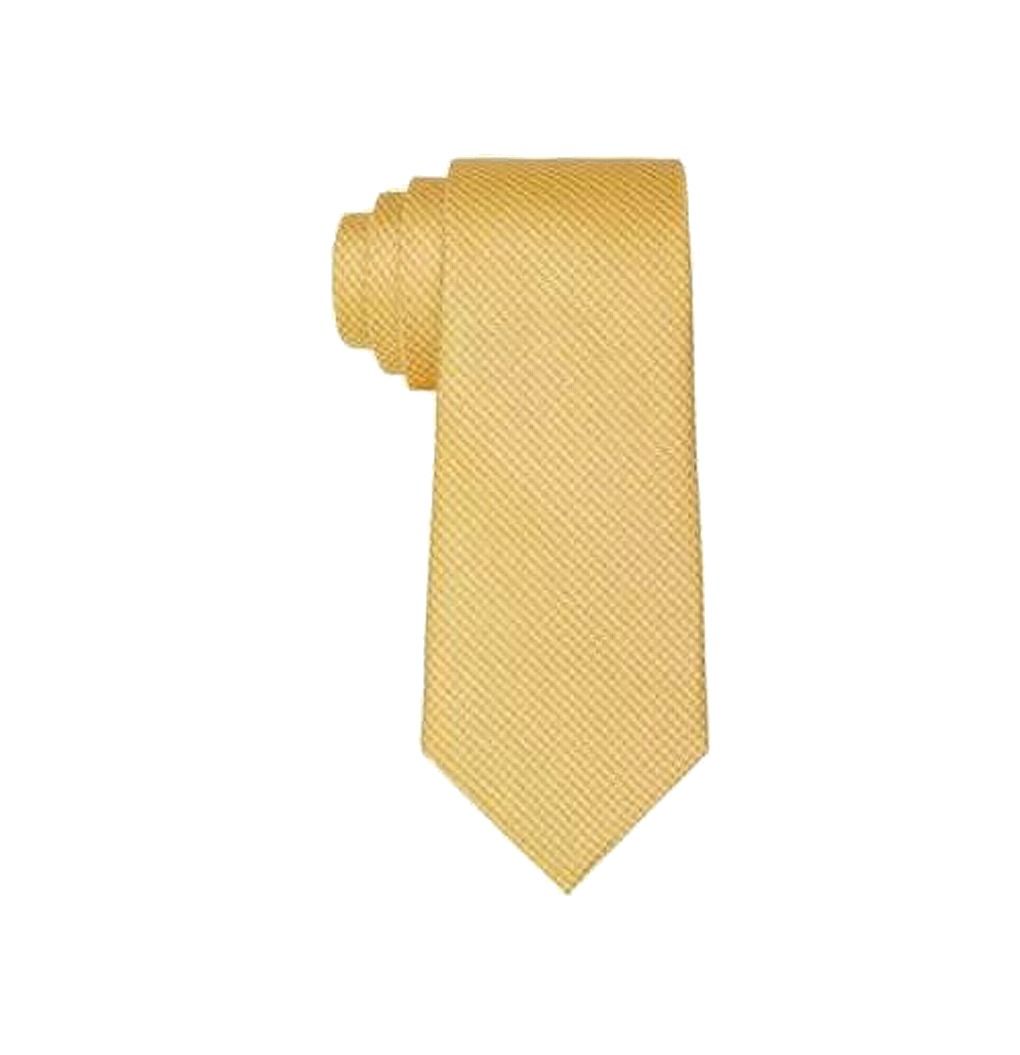 Color: Yellows Size: One Size Pattern: Geometric Type: Tie Width: Skinny (Material: Polyester
