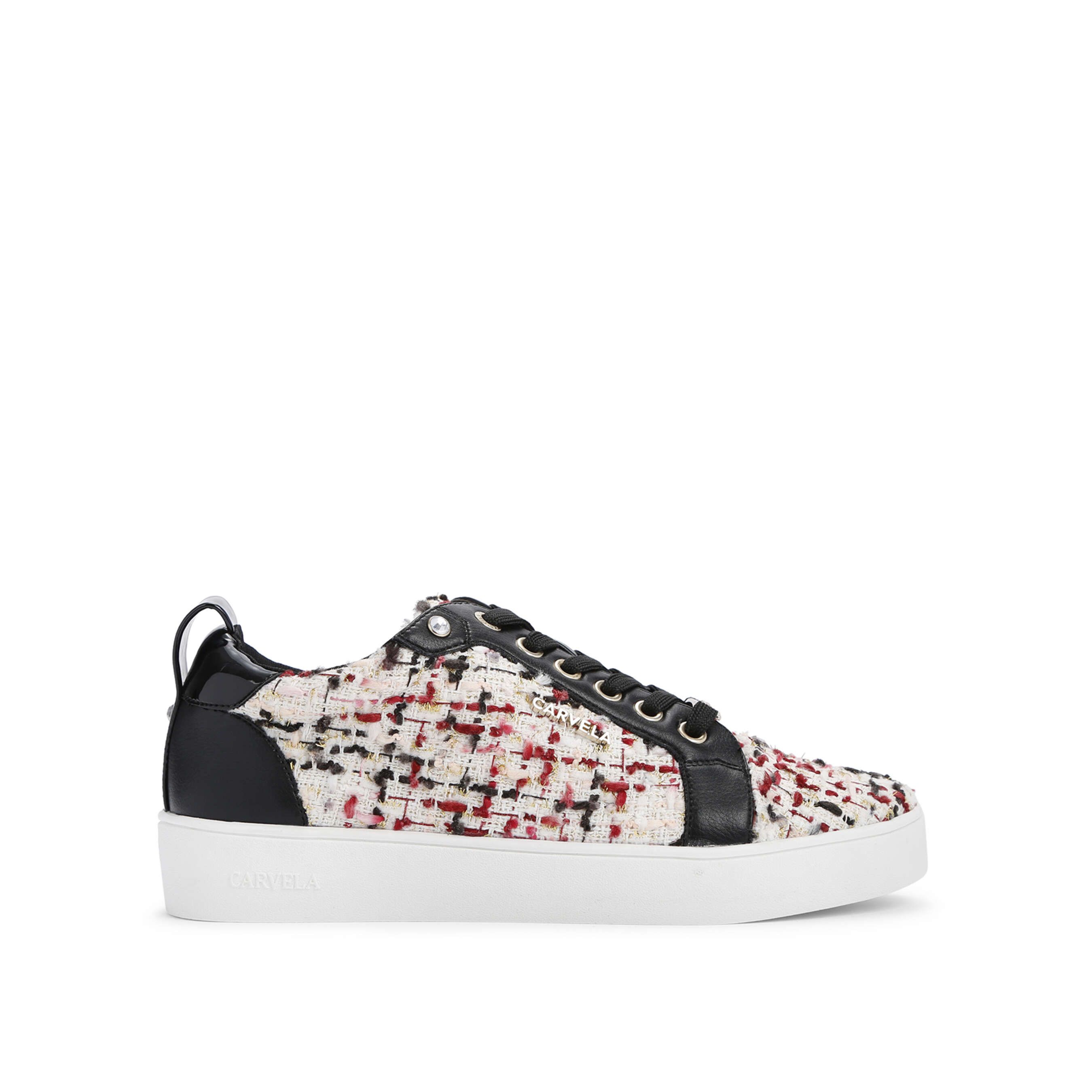 carvela joyful black trainers