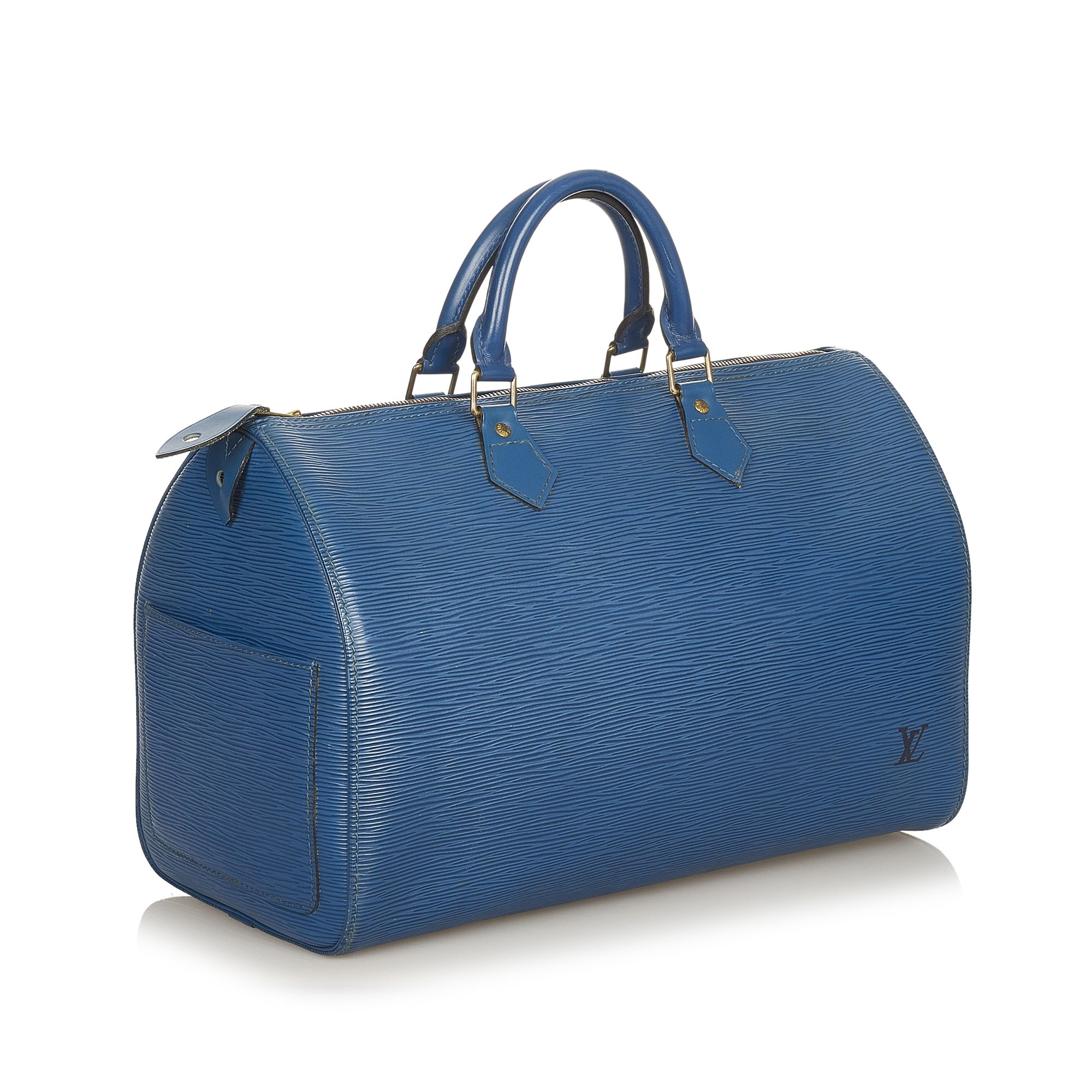 Vintage Louis Vuitton Epi Speedy 35 Blue