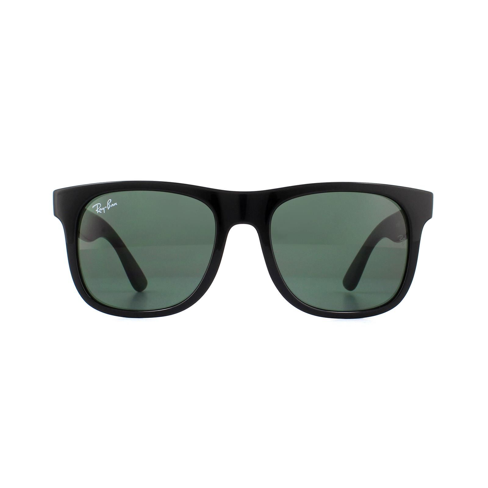 Ray-Ban Junior Sunglasses RJ9069S 100/71 Black Green G-15