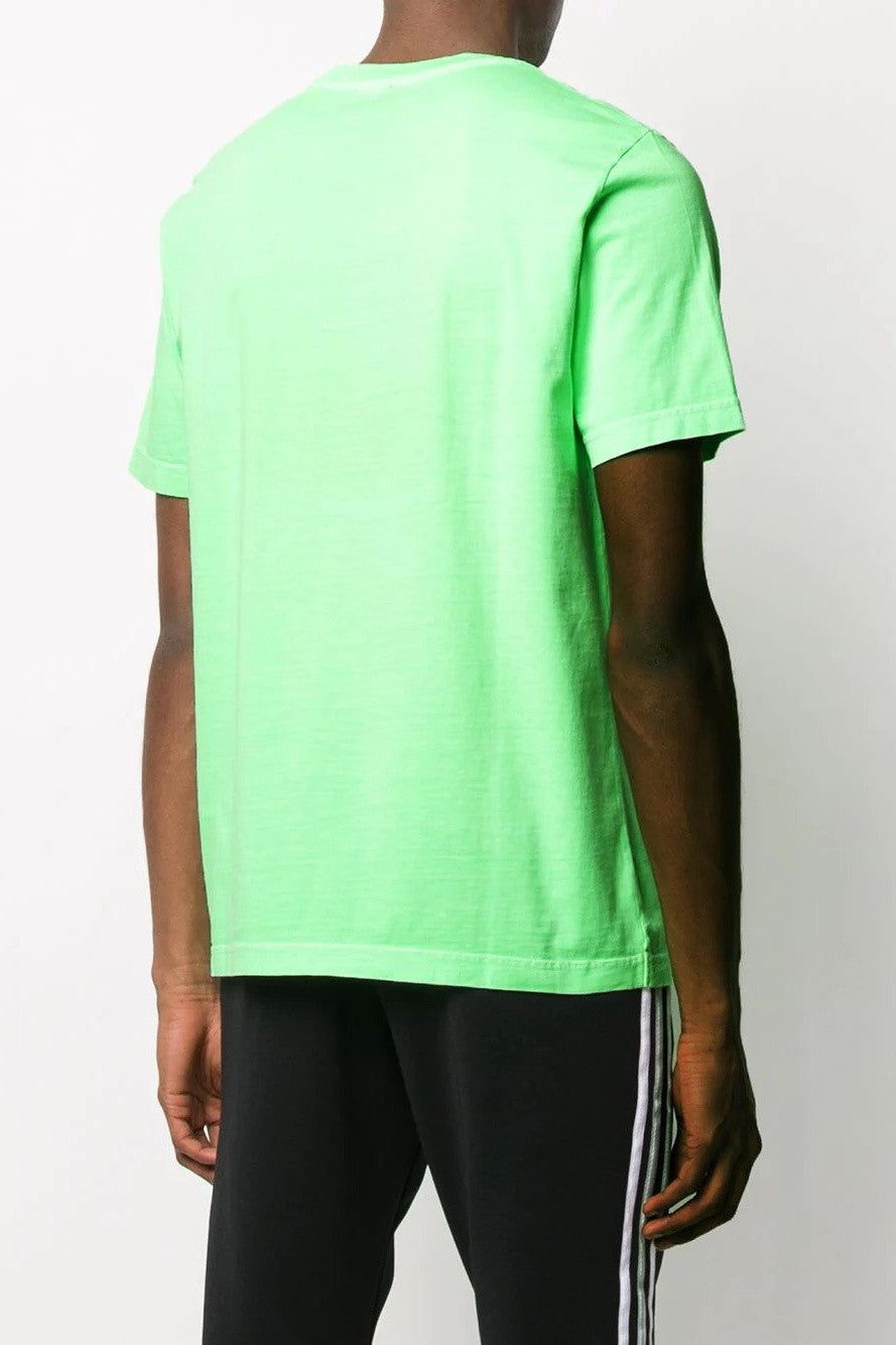 Brand: Diesel
Gender: Men
Type: T-shirts
Season: Spring/Summer

PRODUCT DETAIL
• Color: green
• Pattern: plain
• Sleeves: short
• Neckline: round neck

COMPOSITION AND MATERIAL
• Composition: -100% cotton 
•  Washing: machine wash at 30°