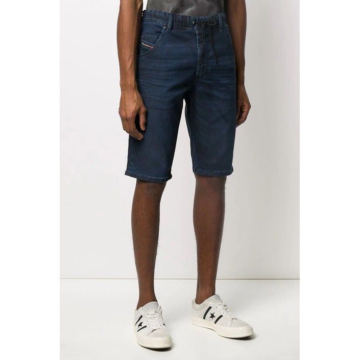 Brand: Diesel
Gender: Men
Type: Shorts
Season: Spring/Summer

PRODUCT DETAIL
• Color: blue
• Pattern: plain
• Fastening: zip and button
• Pockets: front and back pockets 

COMPOSITION AND MATERIAL
• Composition: -45% cotton -3% elastane -53% lyocell  
•  Washing: machine wash at 30°