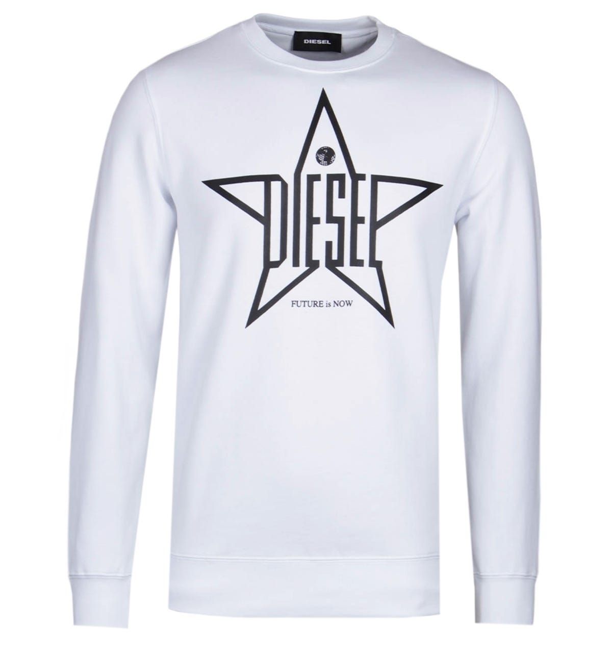 diesel white sweatshirt