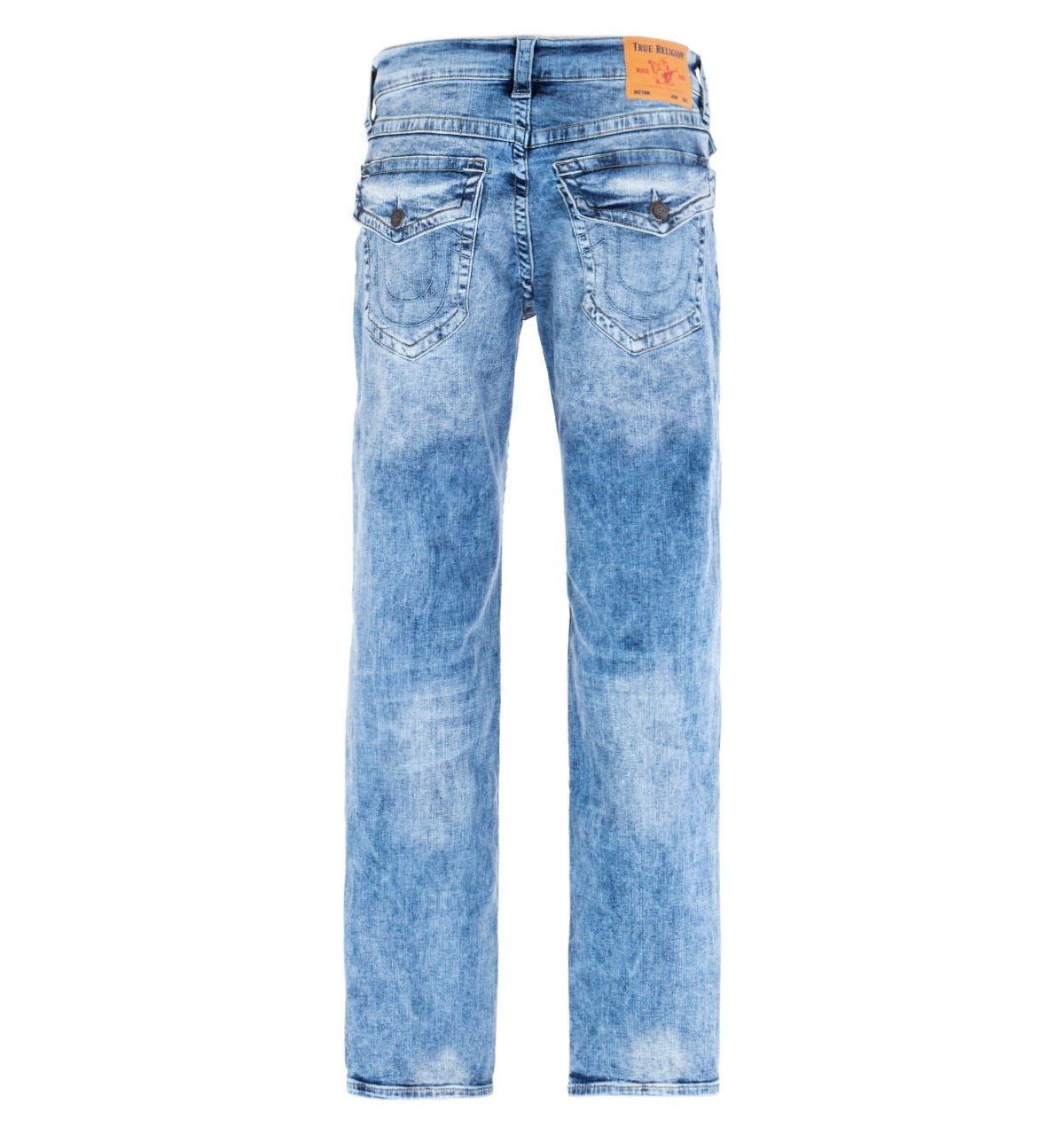 True Religion Ricky Relaxed Straight Fit Jeans - Light Blue