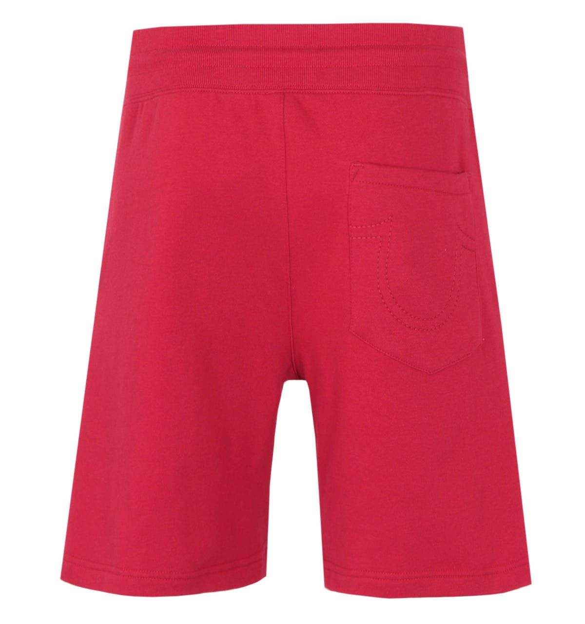 True Religion Logo Sweat Shorts - Ruby Red