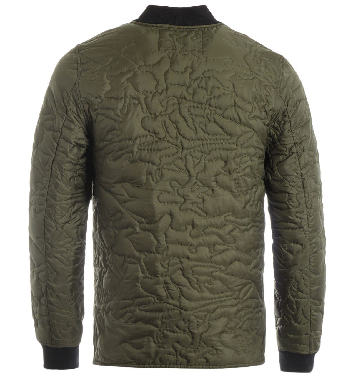 True Religion Camo Quilted Liner Jacket Olive