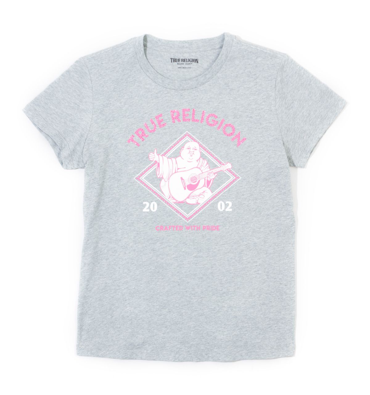 Crystal Buddha Tee - Heather Grey