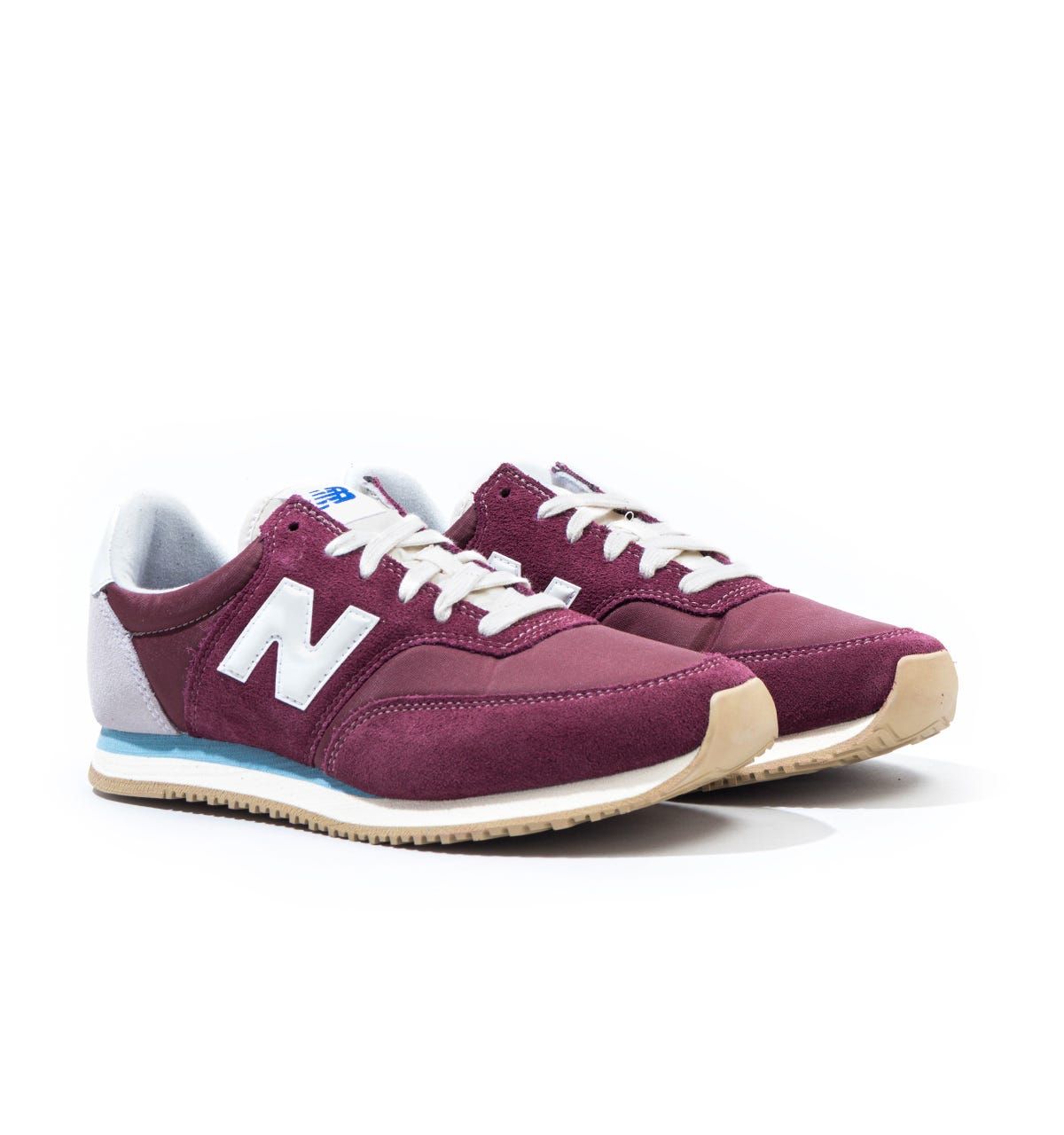 New Balance MLC100 NB Burgundy with Wax Blue Trainers