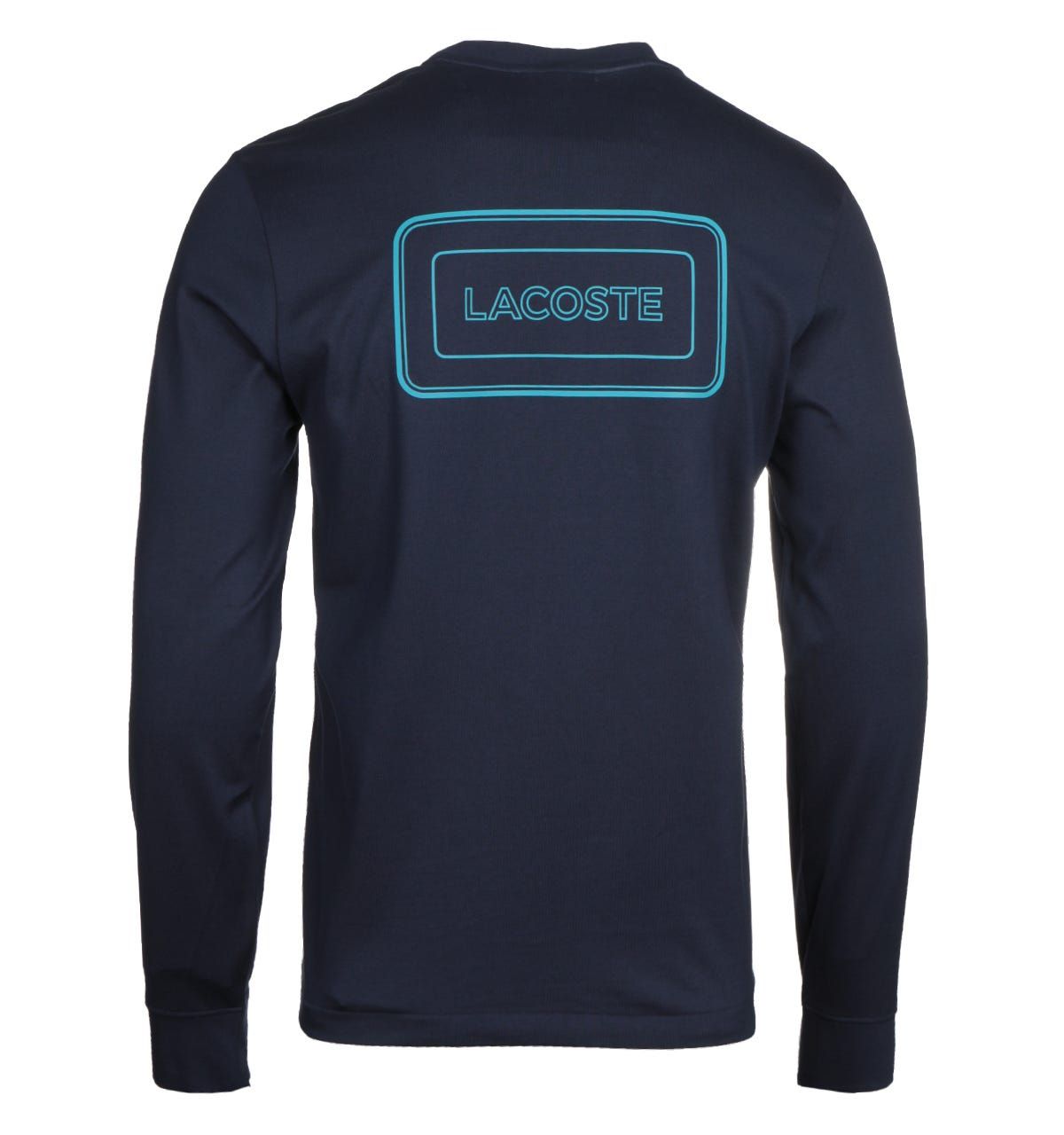 <p>A pure cotton composition, crafted by Lacoste. The Lacoste Homme Navy Long Sleeve T-Shirt is a lightweight garment, fitted with a crew neck and ribbed trims. This iconic design is finished with the Lacoste logo embroidered at the chest.</p><ul><li>Cotton composition</li><li>Crew neck</li><li>Long sleeve</li><li>Ribbed trims</li><li>Lacoste logo embroidered on chest</li></ul><p>Style & Fit:</p><ul><li>Regular fit</li><li>Fits true to size</li></ul><p>Fabric Composition & Care:</p><ul><li>100% Cotton</li><li>Machine washable</li></ul>