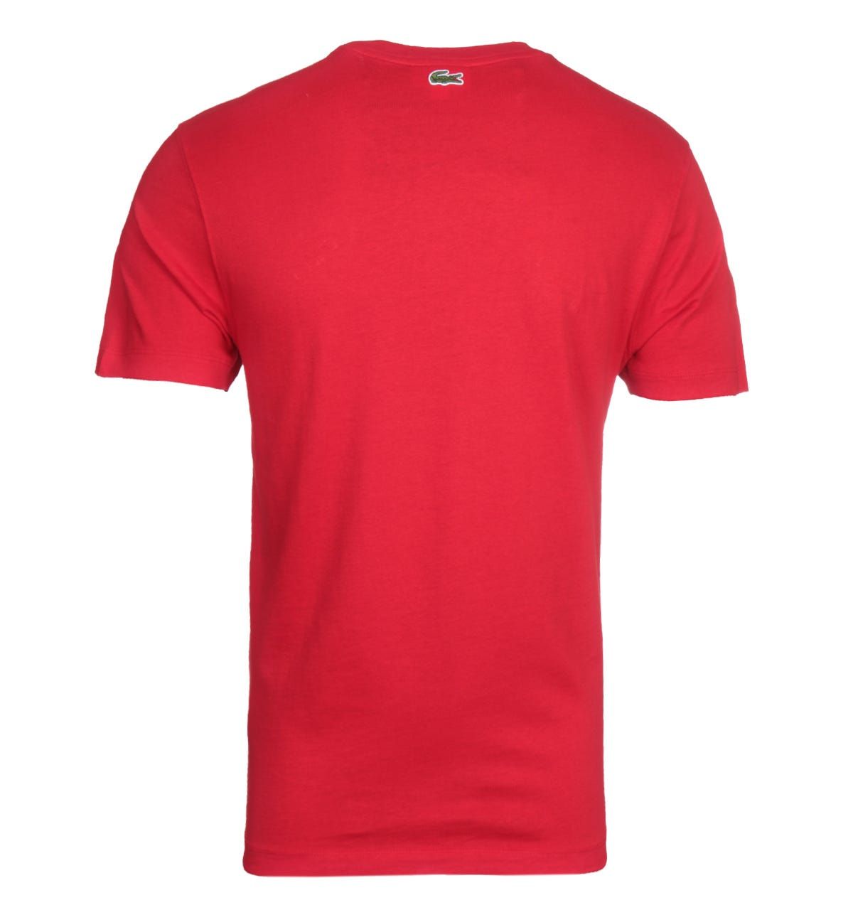 <p>Lacoste brings you an exclusive silhouette crafted from pure cotton. The Lacoste Homme Red Logo T-shirt featuring a crew neck collar and ribbed trims. The design is finished with the Lacoste logo embroidered on the chest.</p><ul><li>Cotton composition</li><li>Crew neck</li><li>Tonal stitching</li><li>Ribbed trims</li><li>Lacoste logo embroidered on chest</li></ul><p>Style & Fit:</p><ul><li>Regular fit</li><li>Fits true to size</li></ul><p>Fabric Composition & Care:</p><ul><li>100% Cotton</li><li>Machine washable</li></ul>