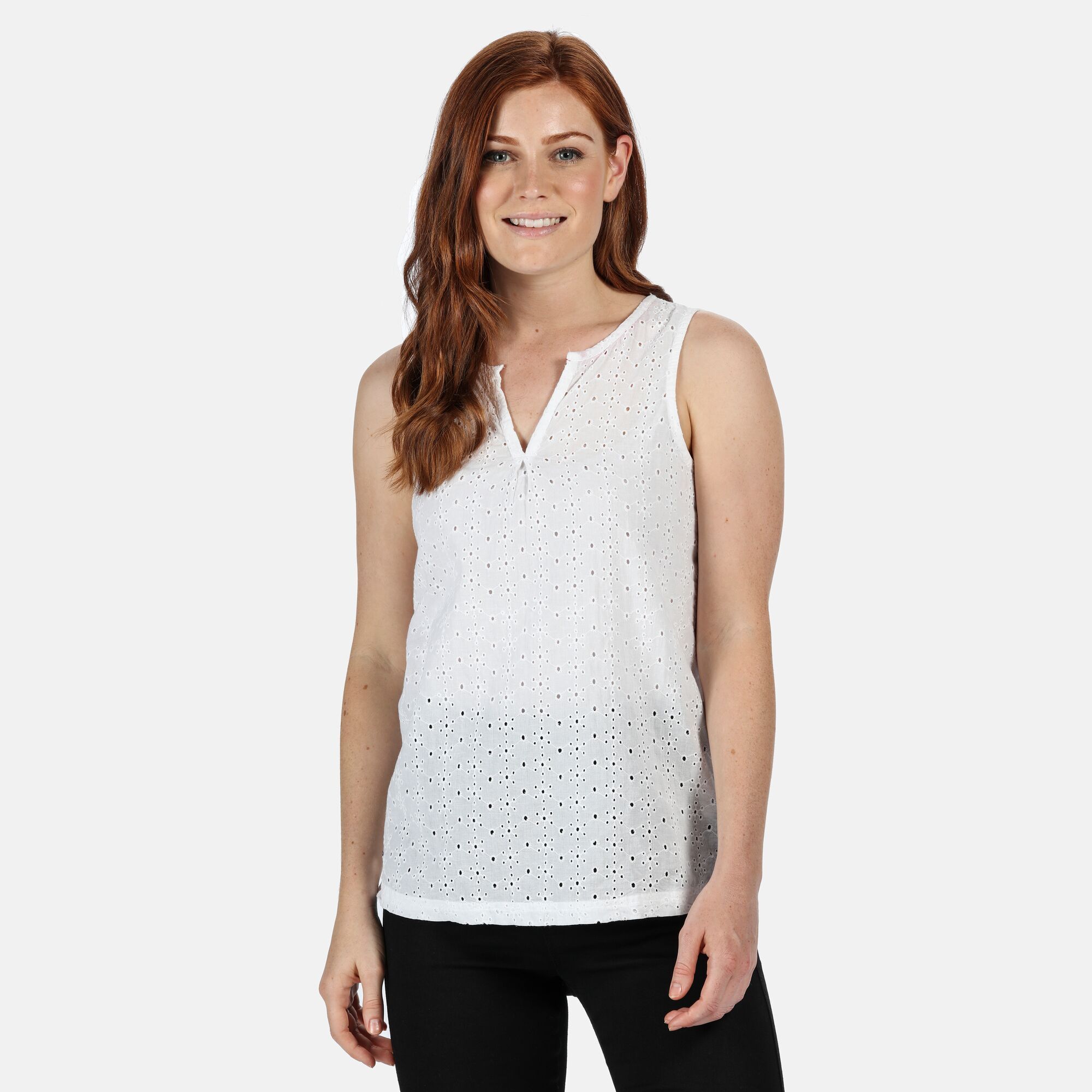 Material: 100% organic cotton. Small v insert to neckline. Side vents.