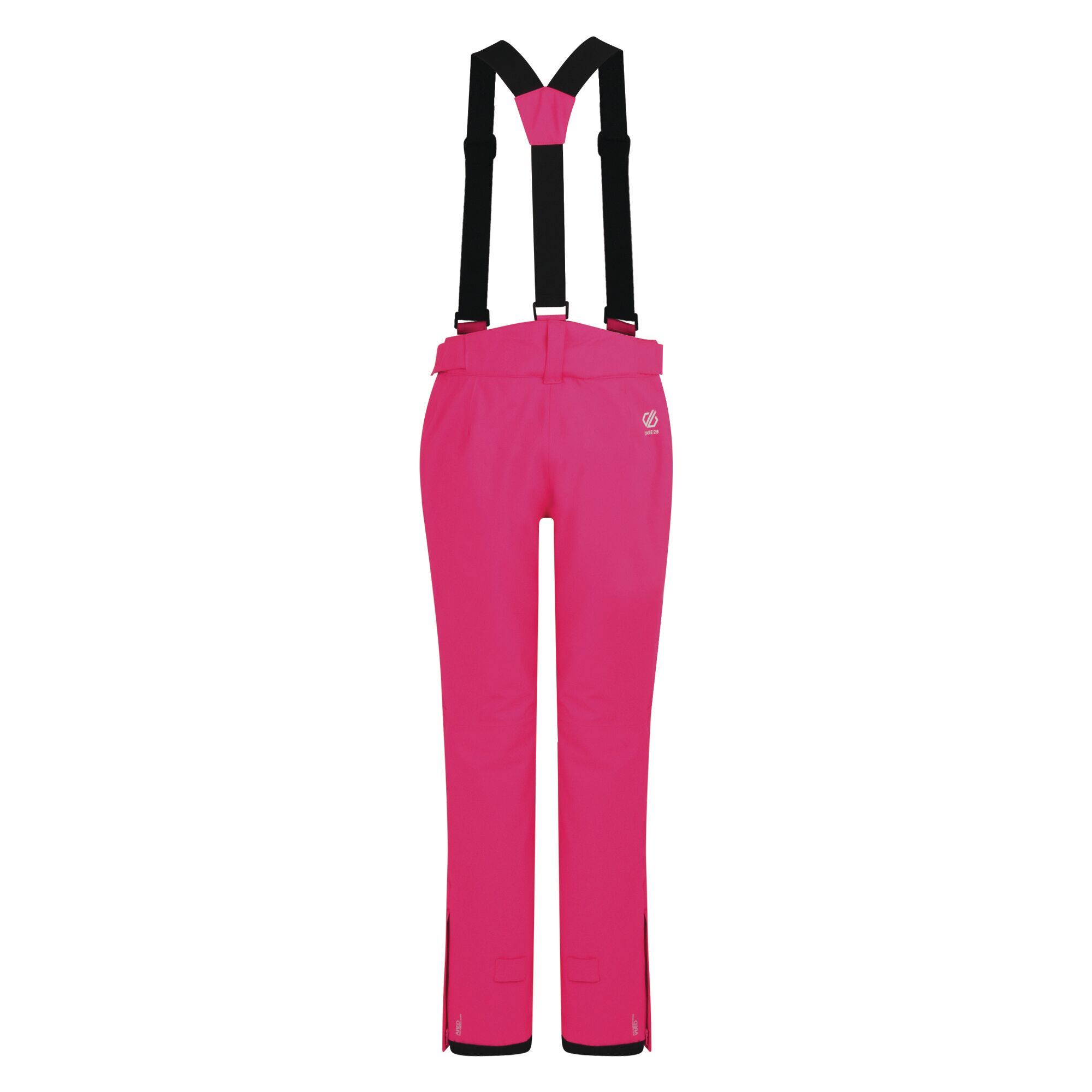 100% Ared V02 20000 Oxford polyester. Durable water repellent finish. Adjustable detachable braces with front slider system. 2 x side zipped pockets. Reinforced self fabric overlay at inner ankle. Zip gusset at hem. Integral snow gaiters. High backed adjustable waist system. Articulated knee design.