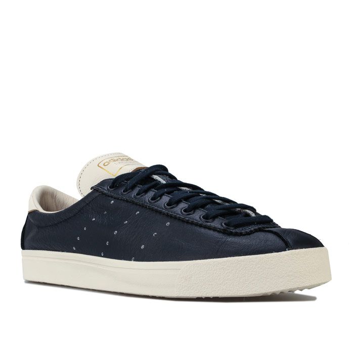 Mens adidas Original Lacombe Trainers Navy – Lace up closure. – Padded collar and tongue. – Low-profile design – Perforated 3-Stripes to sides – Leather upper textile and leather lining – Synthetic sole. – Ref: BD7608