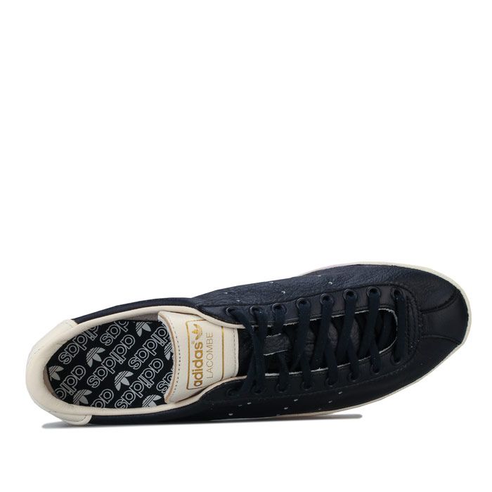 Mens adidas Original Lacombe Trainers Navy – Lace up closure. – Padded collar and tongue. – Low-profile design – Perforated 3-Stripes to sides – Leather upper textile and leather lining – Synthetic sole. – Ref: BD7608