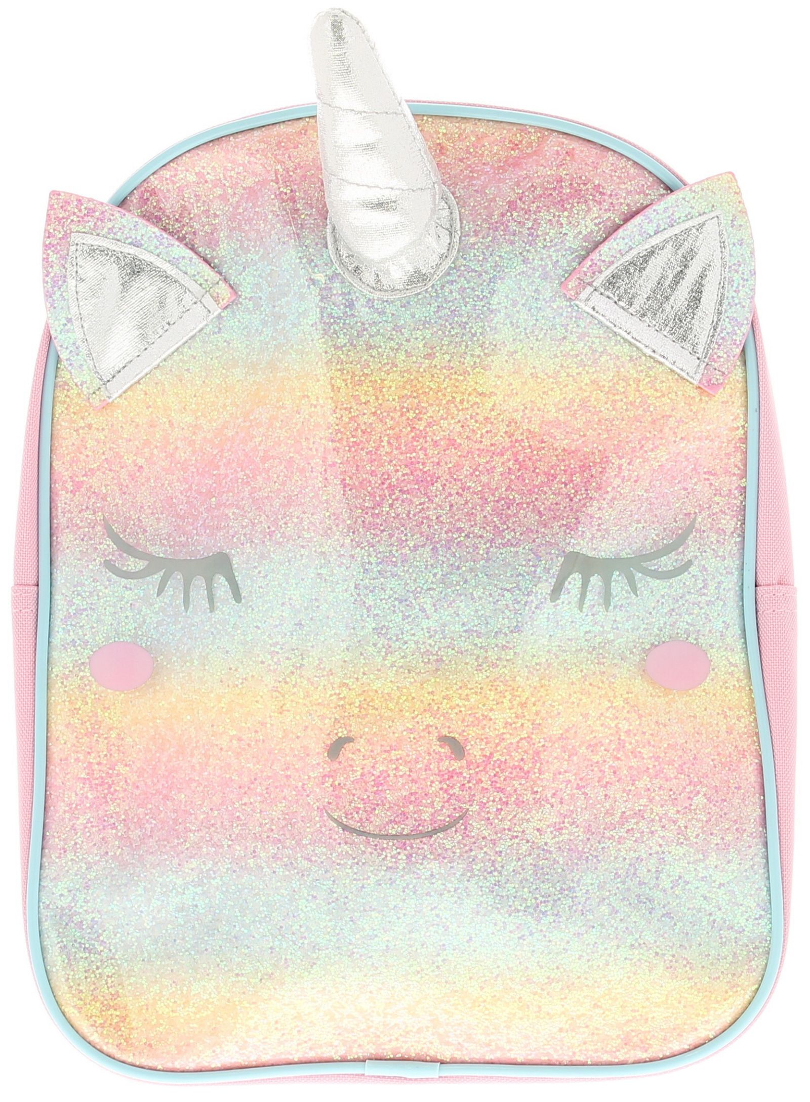 Wynsors pansy Younger Girls Glittery Unicorn Backpack pink