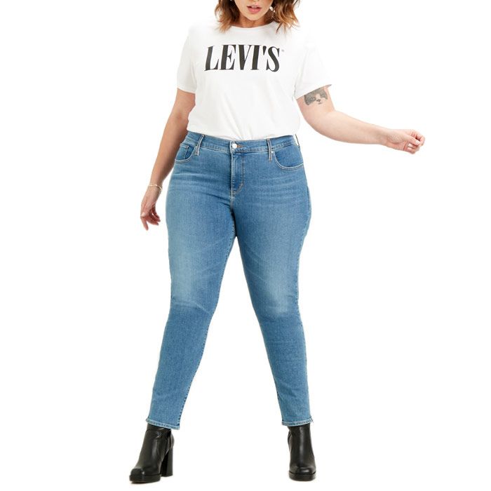 Womens Levis 311 Plus Skinny Ankle Zip Jeans in blue.<BR><BR>- Classic 5 pocket styling.<BR>- Zip fly and button fastening.<BR>- Ankle zips for easy on - off.<BR>- Skinny fit.<BR>- 82% Cotton  16% Polyester 2% Elastane. Machine wash at 30 degrees.<BR>- Ref: 169250000
