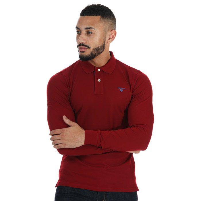 gant mens long sleeve polo shirts