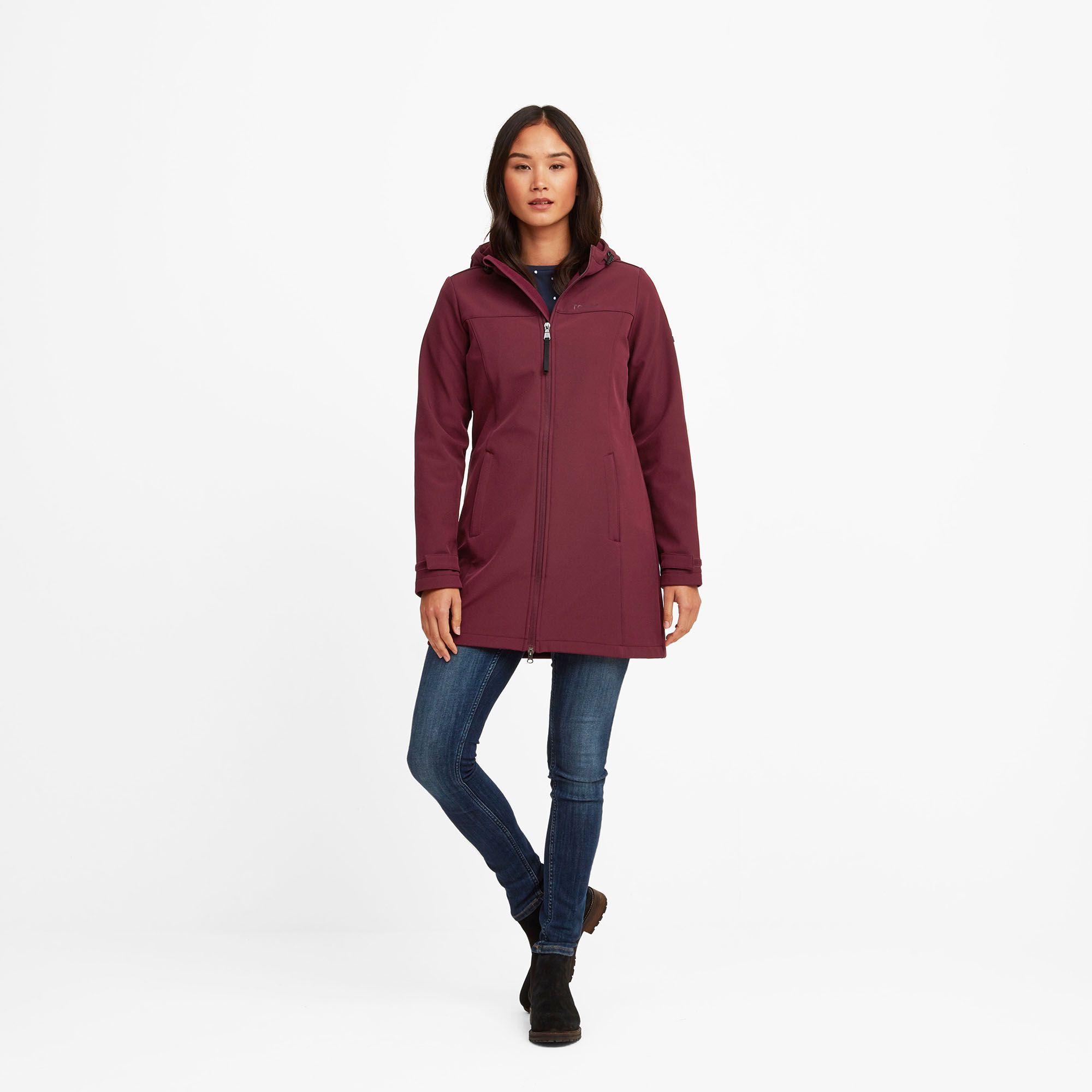 keld womens softshell hooded jacket