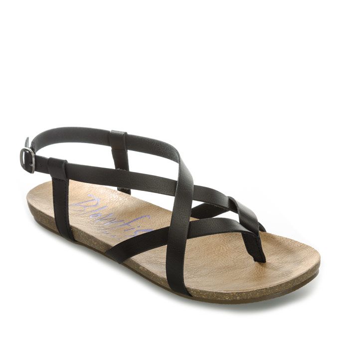 Women's Blowfish Malibu Golden Sandals in Black