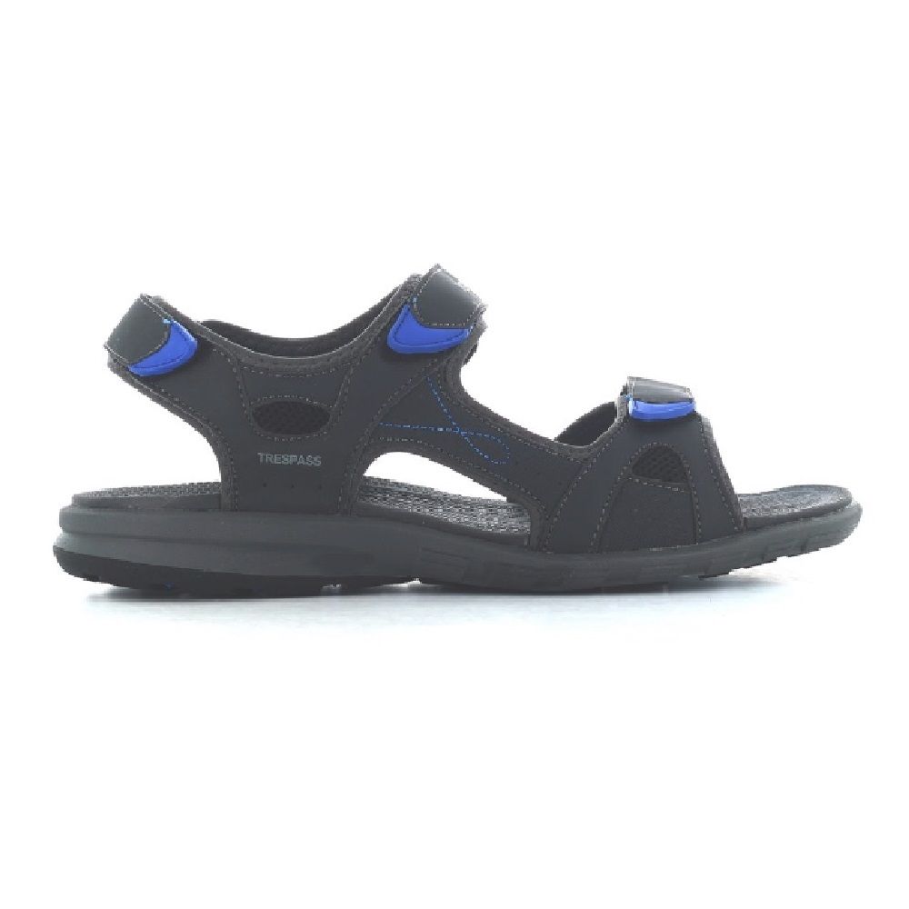 Active sandal. Fully lined upper with cushioning. Positive fit 3-point adjustment. Cushioned and moulded footbed. Durable traction outsole. Upper: PU/Textile, Midsole: Moulded EVA, Outsole: TPR.