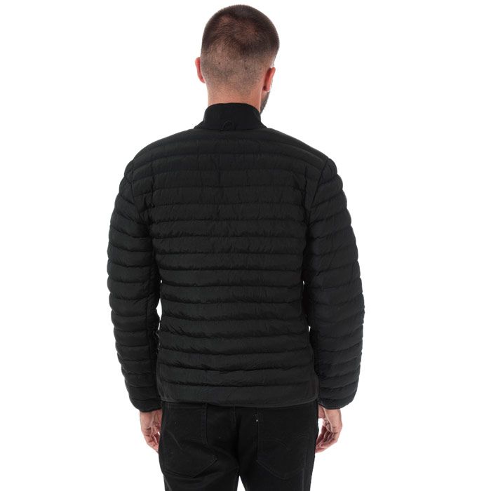 Mens Lacoste Combinable Lightweight Quilted Zip Jacket  Black. <BR><BR>- Lightweight quilted taffeta jacket.<BR>- Conveniently folds into inner pocket. <BR>- Ribbed stand-up collar.<BR>- Contrast lining. <BR>- Zip pockets on sides.<BR>- Two interior pockets  one zip pocket for folding. <BR>- Green crocodile embroidered on chest. <BR>- Measurement from shoulder to hem: 30“approximately. <BR>- 100% Polyamide. Machine washable.<BR>- Ref: BH838900HX7.