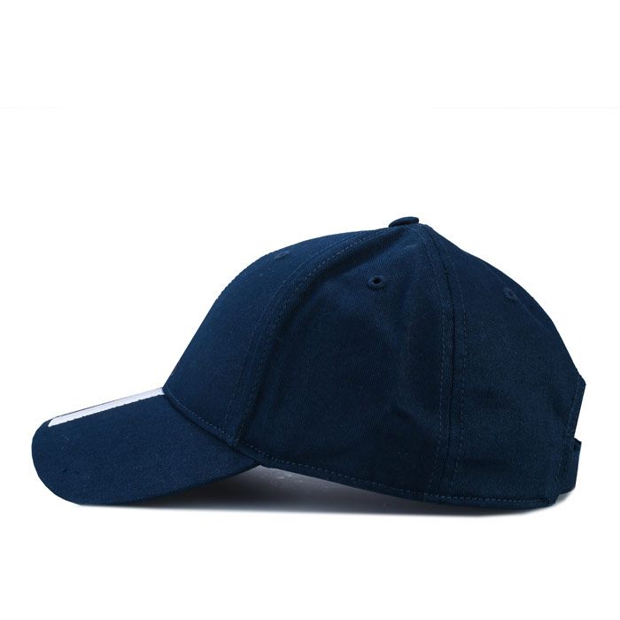 adidas Six Panel Classic 3-Stripes Cap in collegiate navy - white.<BR><BR>- Six-panel design.<BR>- Medium pre-curved brim with embroidered 3-Stripes.<BR>- climalite sweatband wicks away moisture during your run.<BR>- Adjustable buckled back strap for a custom  stay put fit.<BR>- adidas brandmark embroidered to front.<BR>- Comfortable cotton twill construction.<BR>- UPF 50+ UV PROTECTION.<BR>- Main material: 100% Cotton.  Sweatband: 100% Polyester.  Lining: 100% Polyester.  Machine washable.<BR>- Ref: BK0808