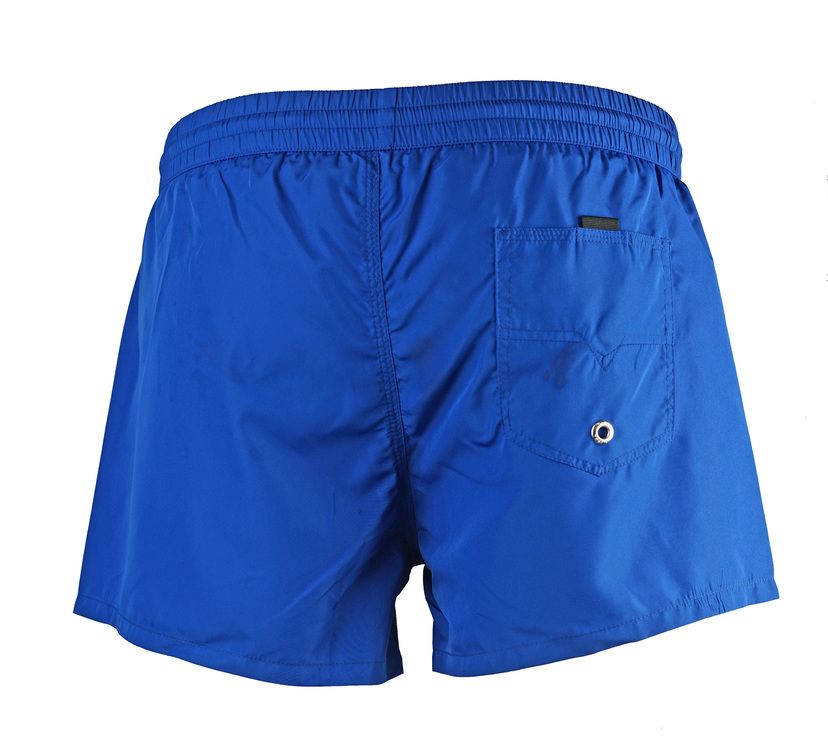 Diesel BMBX-SANDY Blue Swim Shorts. Diesel Orange Mens Swimwear. 100% Polyester. Diesel Branding. Drawstring Ties. Product Code - BMBX-WAVE 41X