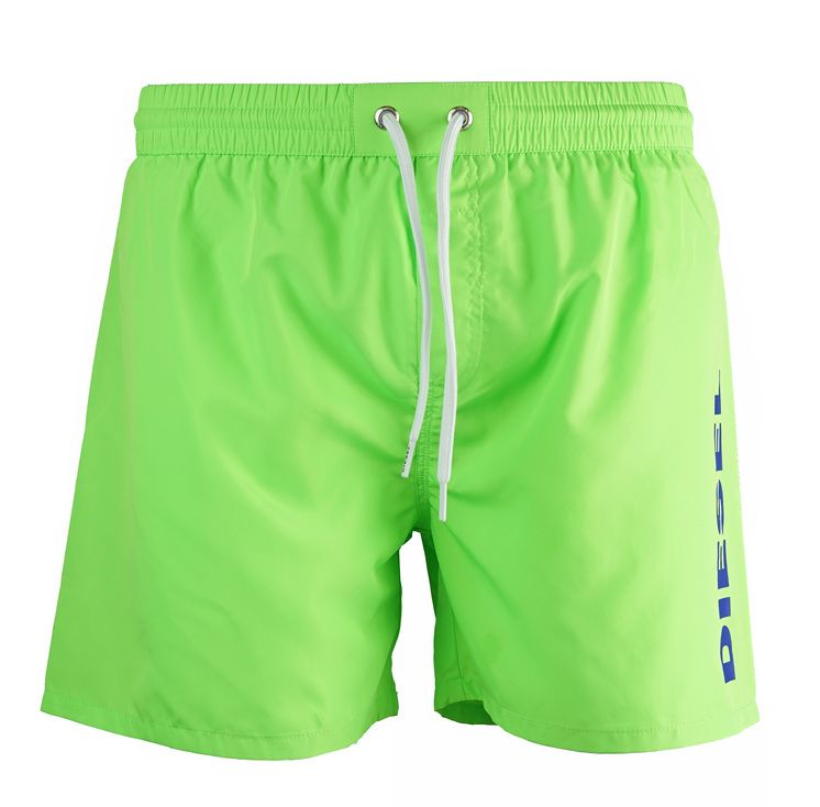 Diesel BMBX-WAVE Green Swim Shorts. Diesel Orange Mens Swimwear. 100% Polyester. Diesel Branding. Drawstring Ties. Product Code - BMBX-WAVE 41X