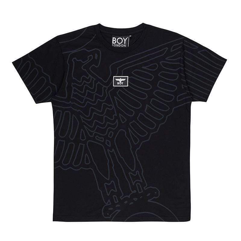 Short sleeve T-Shirt with iconic BOY Eagle logo printed across and patch with logo on the chest