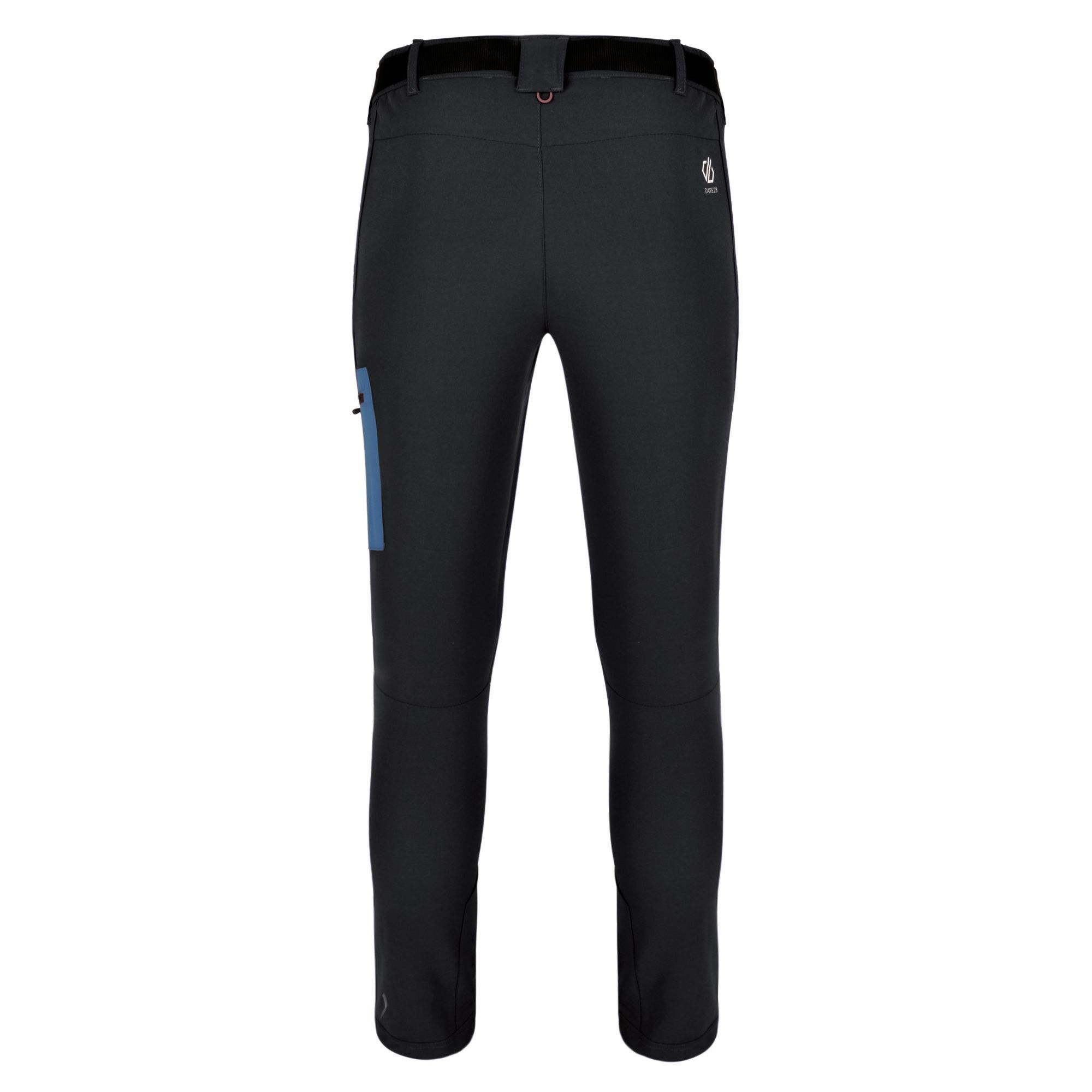 AEP Kinematics fit technology. Ilus Softshell stretch polyester fabric. Water repellent finish. Part elasticated waist and detachable webbing belt. 2 x zipped side pockets. 1 x zipped patch pocket. Zip fly opening. Zipped hem closure. Inside leg (length) 32in.