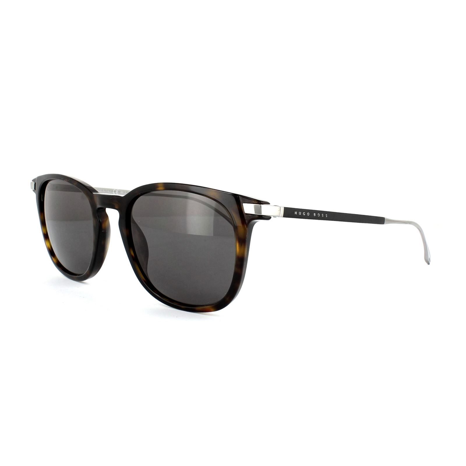 Hugo Boss Sunglasses 0783 0PC Y1 Dark Havana Matt Black Grey
