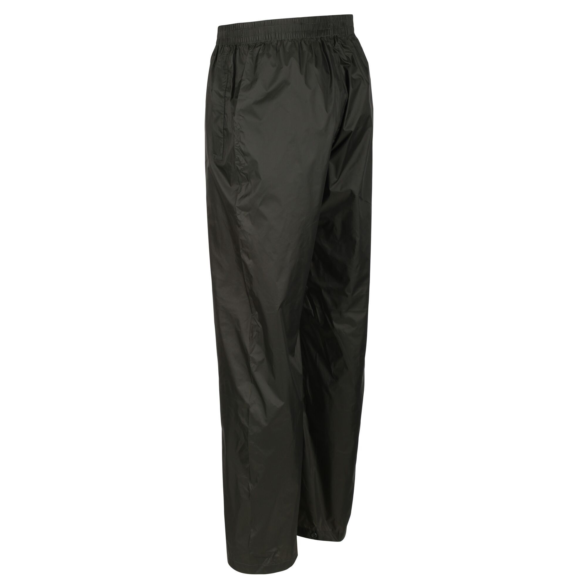 The mens Pack-it is an unlined packable overtrouser. Its your emergency wet-weather trouser built on over 30 years experience in outdoors clothing. Made from Isolite fabric technology to provide lightweight, waterproof, breathable and wind-resistant protection. Keep them in the handy stuff sack and stow them in daypacks, backpacks, car boots, desk drawers, kitchen cupboards, wherever suits. 100% Polyester. Regatta Mens Overtrousers Sizing (Waist Approx): XXS (26-28in/66-71cm), XS (28-30in/71-76cm), S (30-32in/76-81cm), M (33-34in/84-86cm), L (36-37in/92-94cm), XL (38-40in/97-102cm), XXL (42-44in/107-112cm), XXXL (46-48in/117-122cm), XXXXL (50-52in/127-132cm).