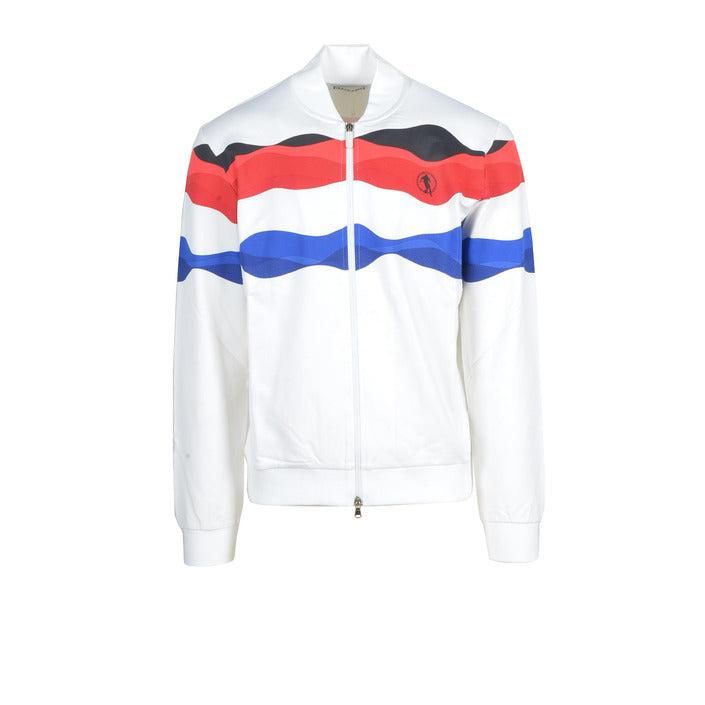 Brand: Bikkembergs
Gender: Men
Type: Sweatshirts
Season: Spring/Summer

PRODUCT DETAIL
• Color: white
• Pattern: print
• Fastening: with zip
• Sleeves: long

COMPOSITION AND MATERIAL
• Composition: -95% cotton -5% elastane 
•  Washing: machine wash at 30°