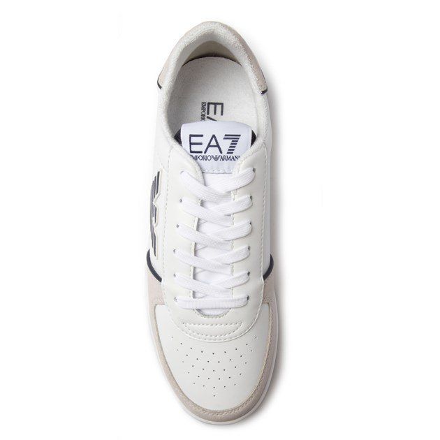 The Ea7 Cup Sole Sneaker Men's Trainers Will Inject Some Serious Sports Luxe Into Your Style This Season. The Sleek White Lace Up Boasts A Chunky Rubber Sole And Is Finished With The Iconic Eagle Branding.