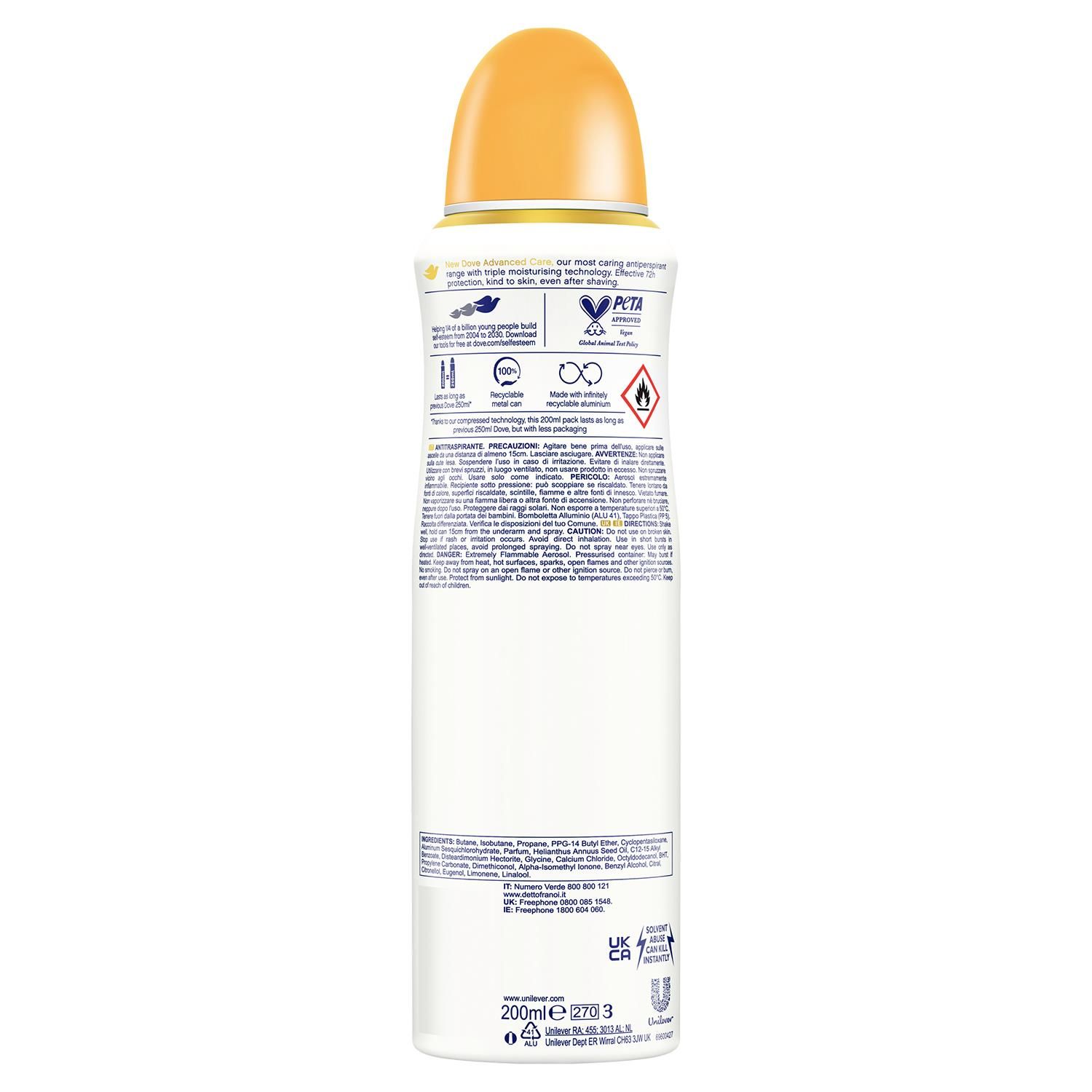 Dove Advanced Care Antiperspirant Deodorant Passion Fruit & Lemongrass