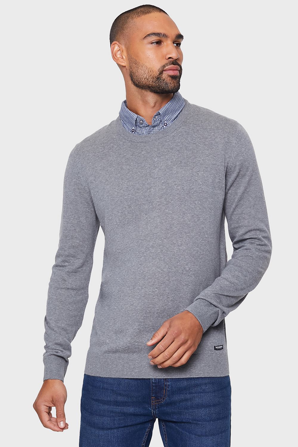 Gibbs' Crew Neck Cotton Jumper with 