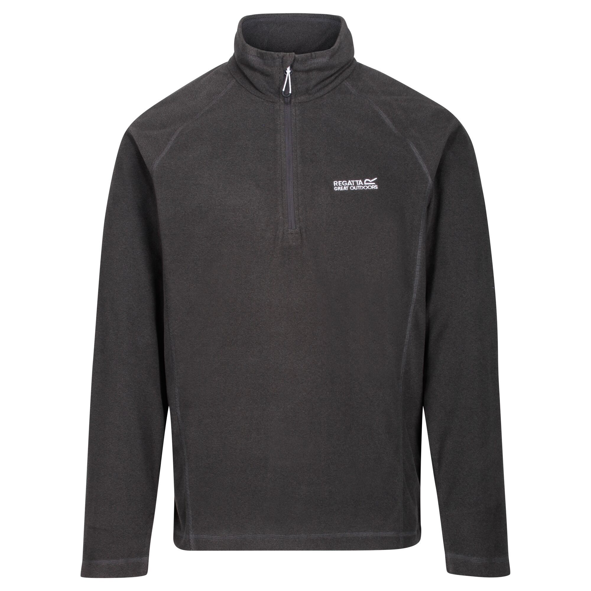 Mens half zip fleece top. Soft brushed back fabric. Regland sleeve design ensures mobility, while the funnel neck with a deep venting zip gives a snug fit. Fabric: 100% Polyester. Machine washable at 30c. Regatta Mens sizing (chest approx): XS (35-36in/89-91.5cm), S (37-38in/94-96.5cm), M (39-40in/99-101.5cm), L (41-42in/104-106.5cm), XL (43-44in/109-112cm), XXL (46-48in/117-122cm), XXXL (49-51in/124.5-129.5cm), XXXXL (52-54in/132-137cm), XXXXXL (55-57in/140-145cm).