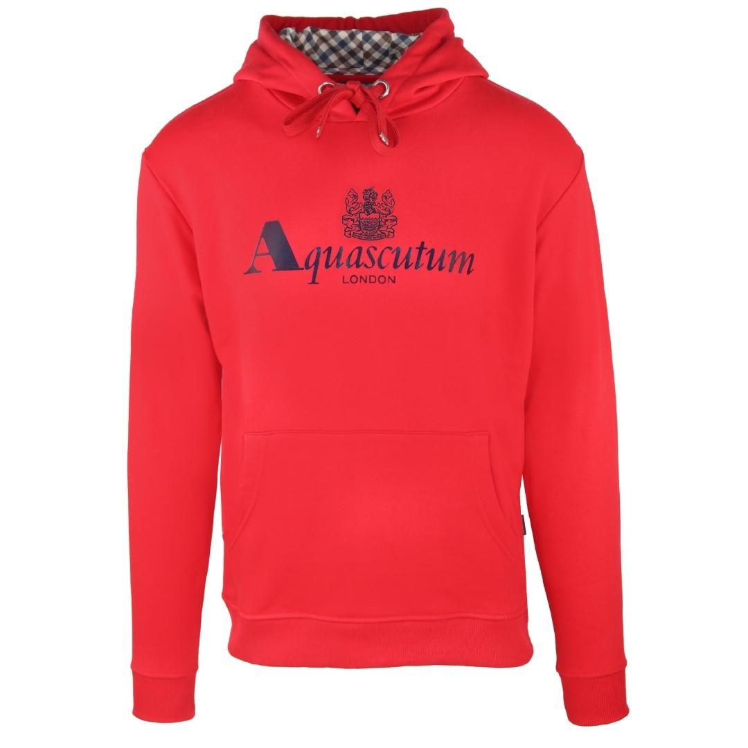 Aquascutum Waterfield Logo White Zip Hoodie