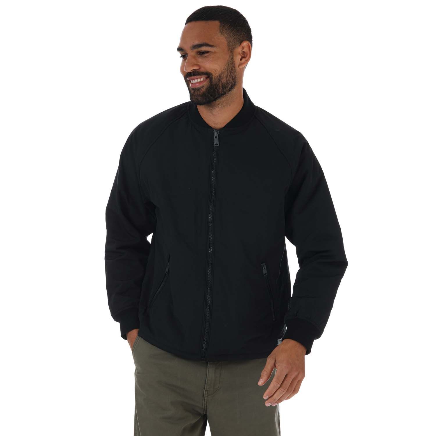 Men's Levis Hyde Quilted Bomber Jacket in Black