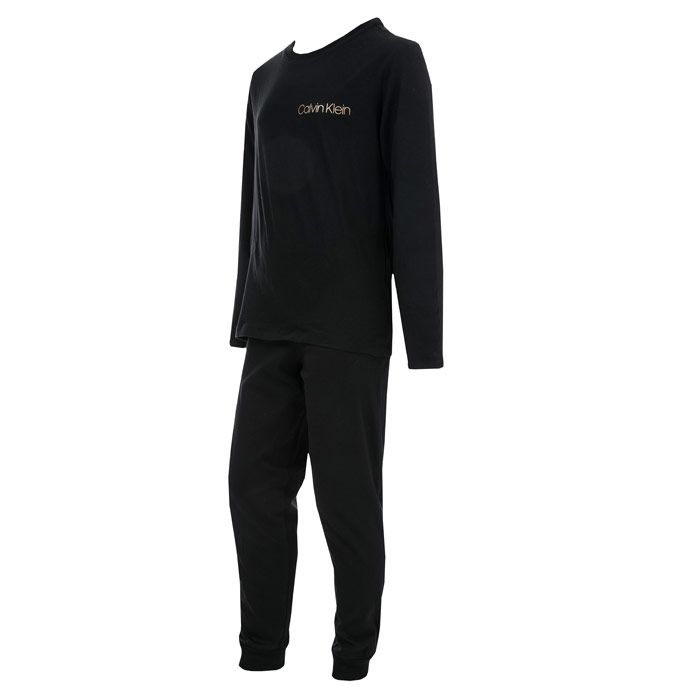 Boys' Calvin Klein Junior Customised Stretch Pyjama Set In Black