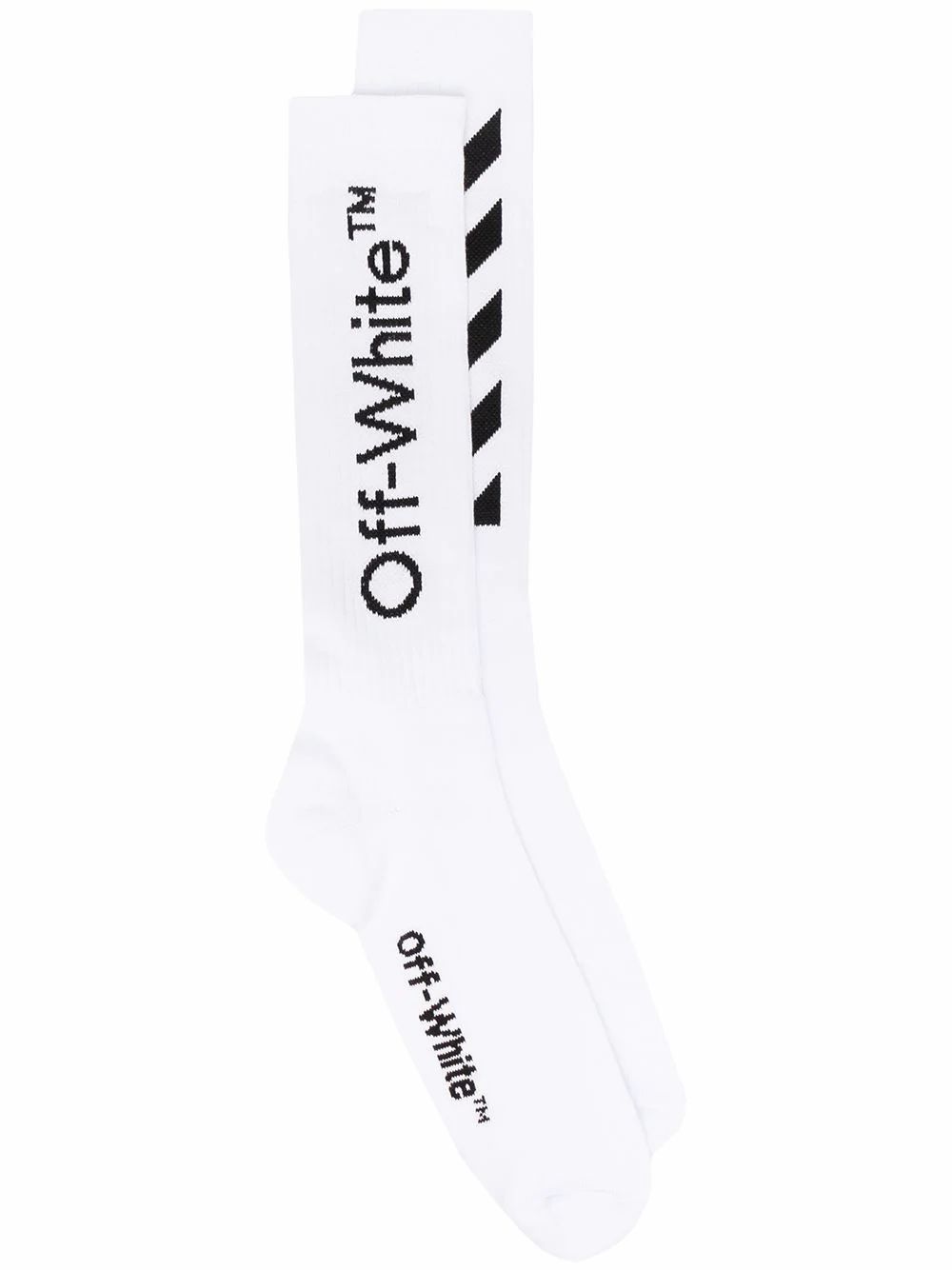 SOCKS OFF-WHITE, COTTON 100%, color WHITE, SS21, product code OMRA001R21KNI0030110