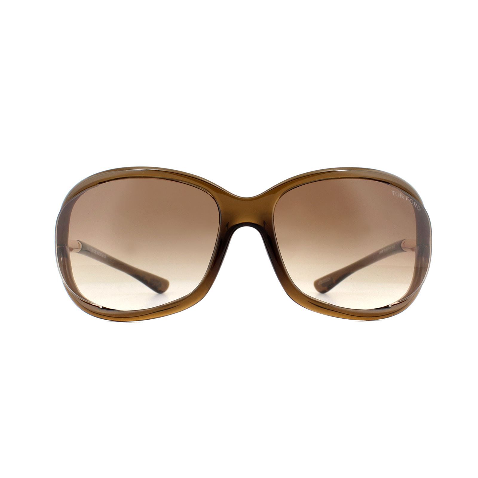 Tom Ford Butterfly Womens Crystal Brown Brown Gradient Sunglasses